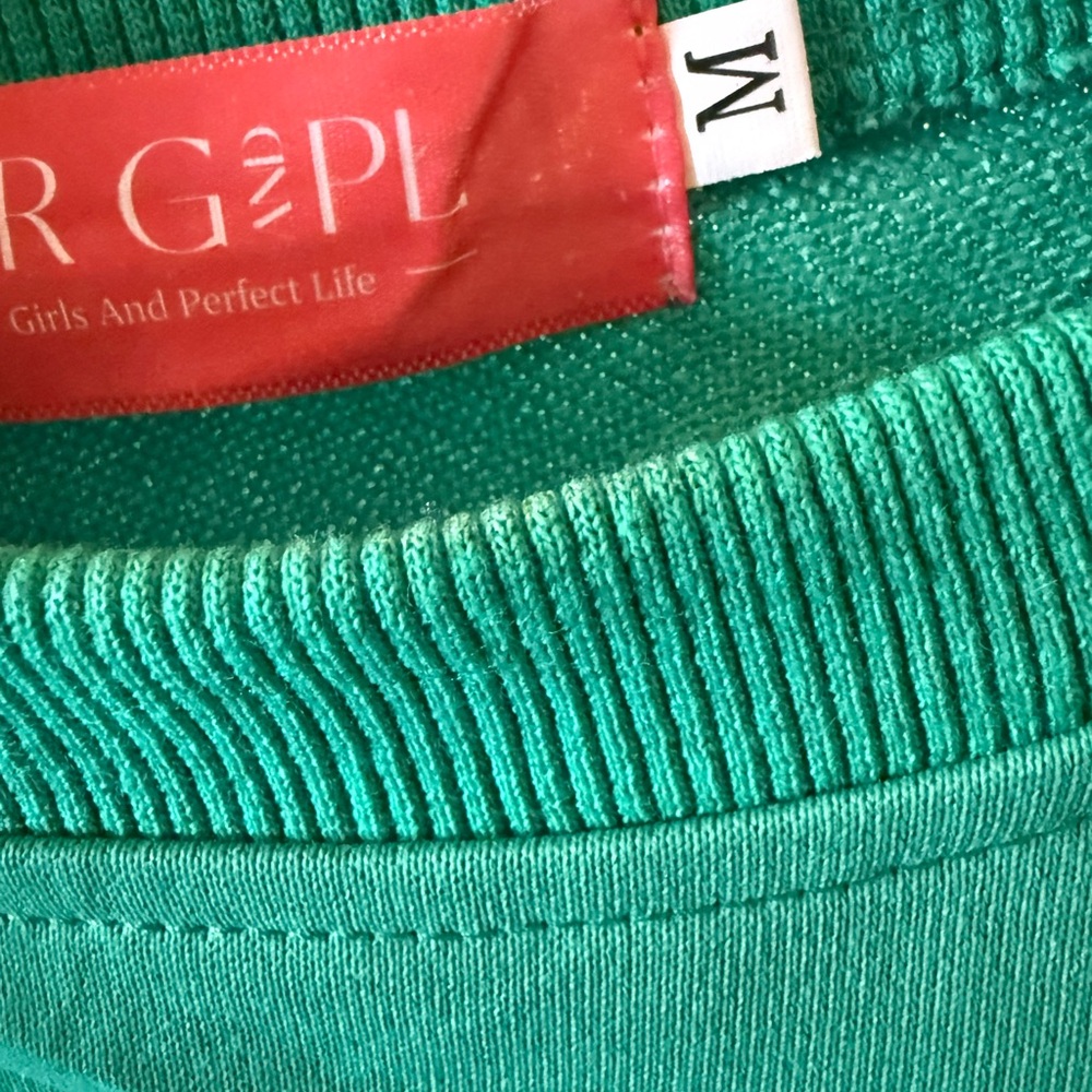 Christmas String Lights With Sequins Green Sweats… - image 5